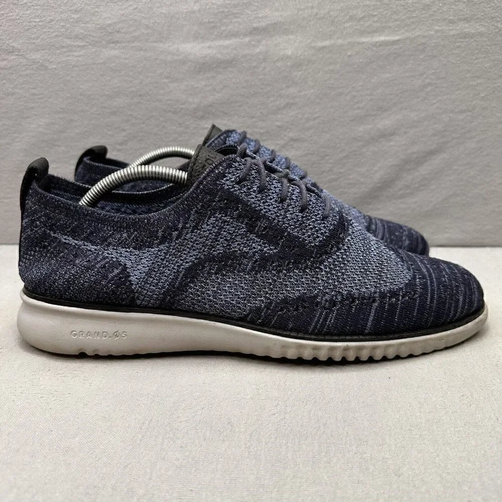 Cole Haan 2.ZeroGrand Mens Size 11‎ (M) Wingtip Oxford Marine Blue Casual Shoes